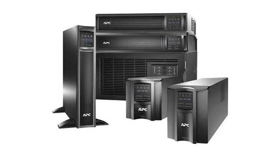 YouTube video thumbnail showing various APC UPS models.